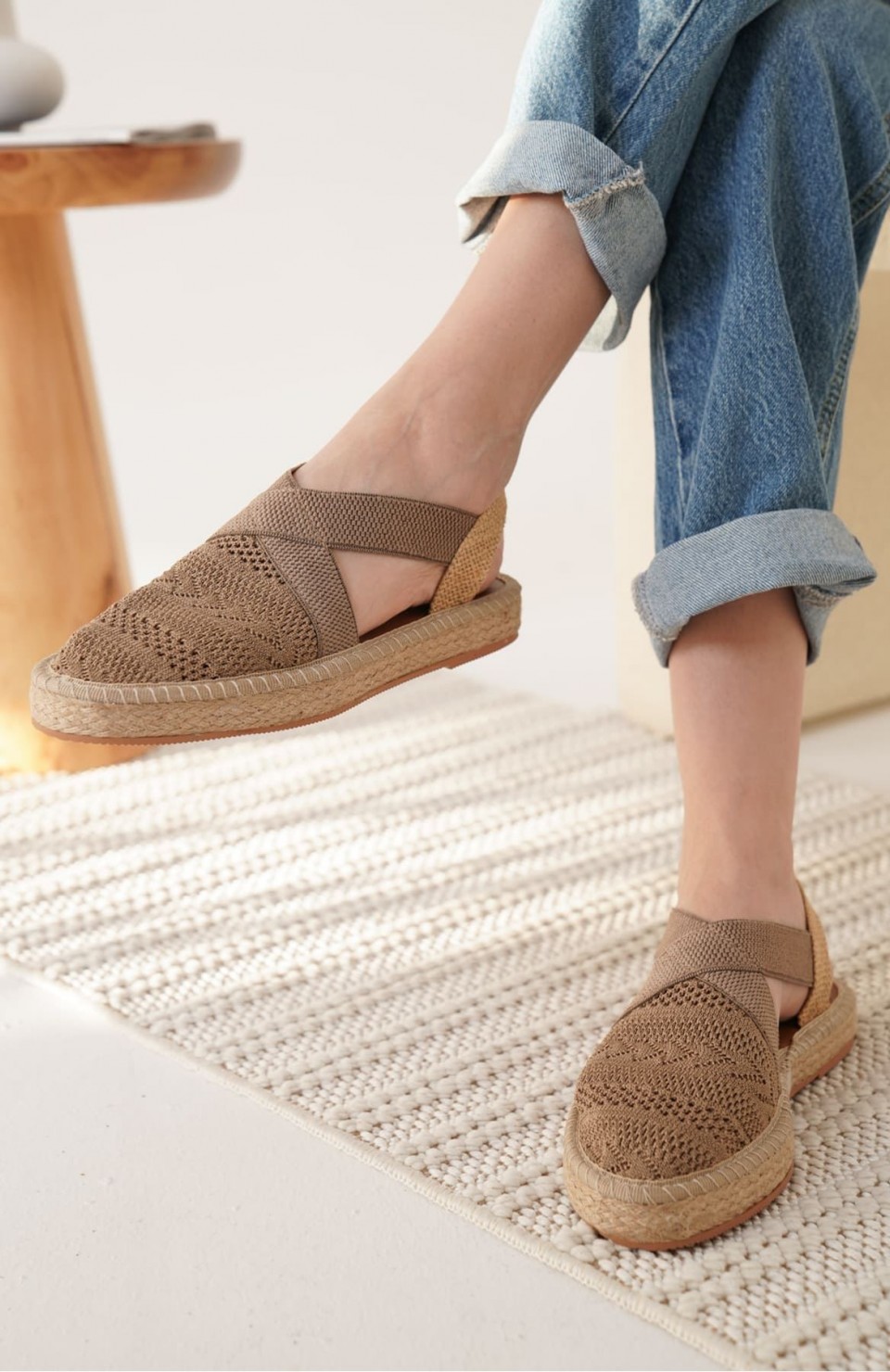 Kadın Vizon Espadril Ayakkabı TR19MY01D Somersan Giyim | Kadın, Erkek ve Çocuk Moda