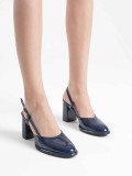 Lacivert Rugan Kadın Topuklu Ayakkabı TR18MS18C Somersan Giyim | Kadın, Erkek ve Çocuk Moda
