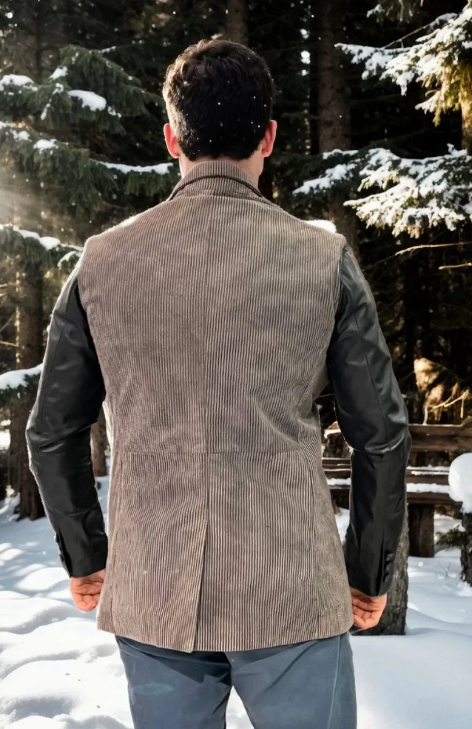 Erkek Nubuk Deri Ceket - Siyah Somersan Giyim | Kadın, Erkek ve Çocuk Moda