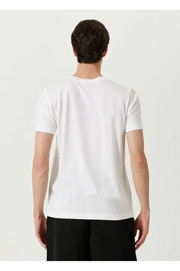 Unisex Basic Bisiklet Yaka Regular T-Shirt - Beyaz