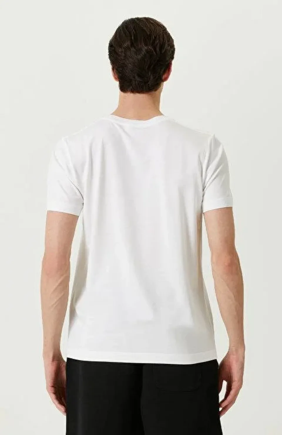 Unisex Basic Bisiklet Yaka Regular T-Shirt - Beyaz