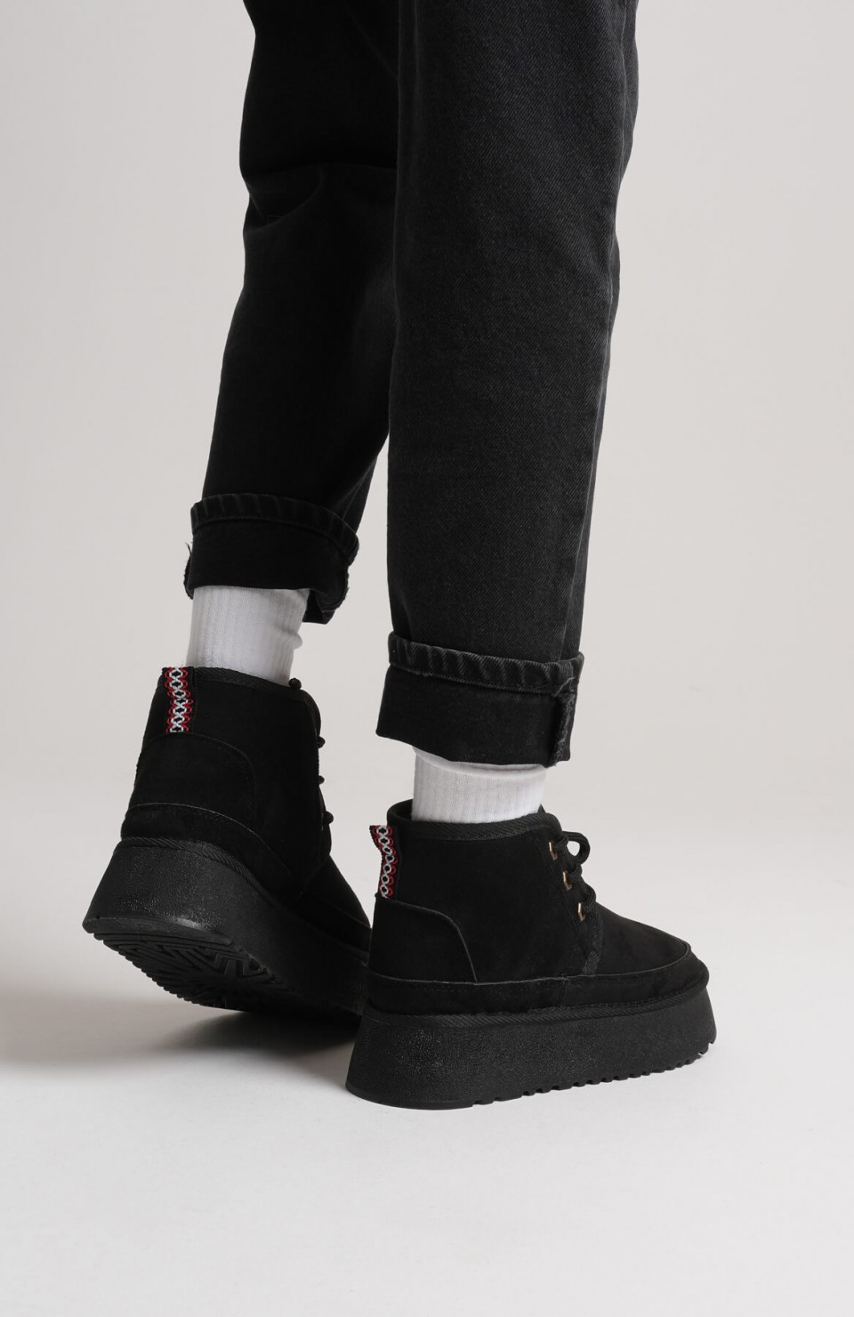 Kadın Siyah Kışlık İçi Kürklü Kalın Taban Bot TR04MK02A Somersan Giyim | Kadın, Erkek ve Çocuk Moda