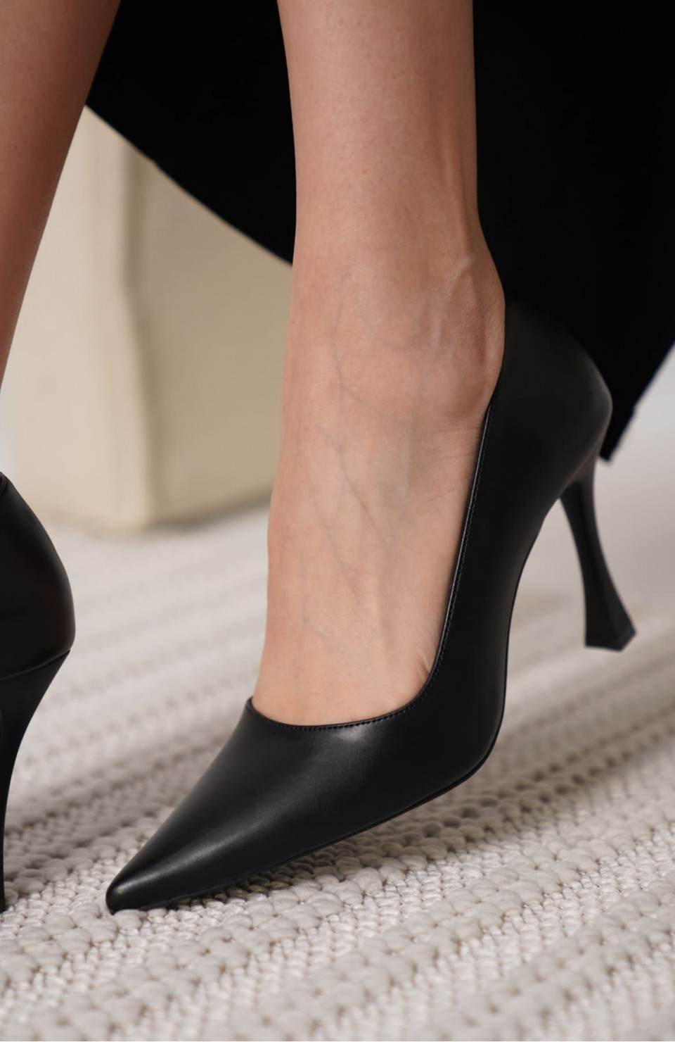 Mat Siyah Kadın Stiletto TR18MS03C Somersan Giyim | Kadın, Erkek ve Çocuk Moda