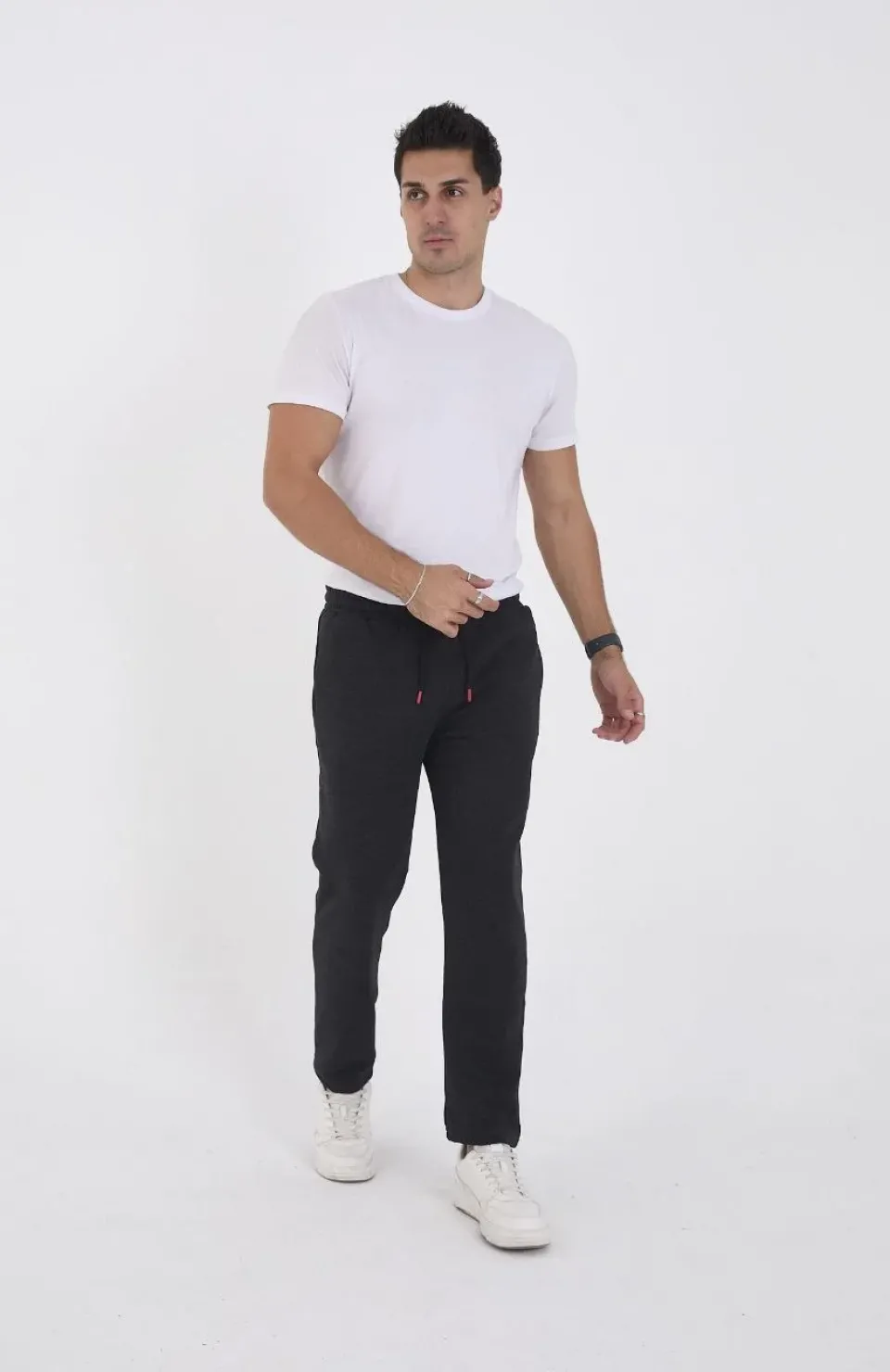 Unisex Üç İplik Basic Eşofman Pantolon - Antrasit Somersan Giyim | Kadın, Erkek ve Çocuk Moda