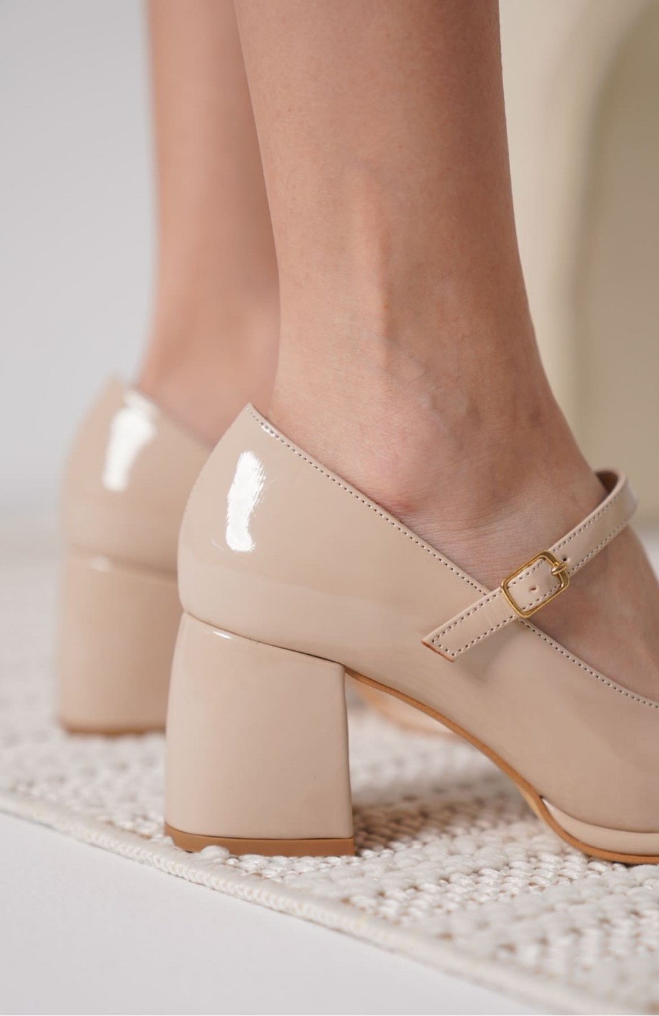 Nude Rugan Kadın Topuklu Ayakkabı TR18MS07B Somersan Giyim | Kadın, Erkek ve Çocuk Moda