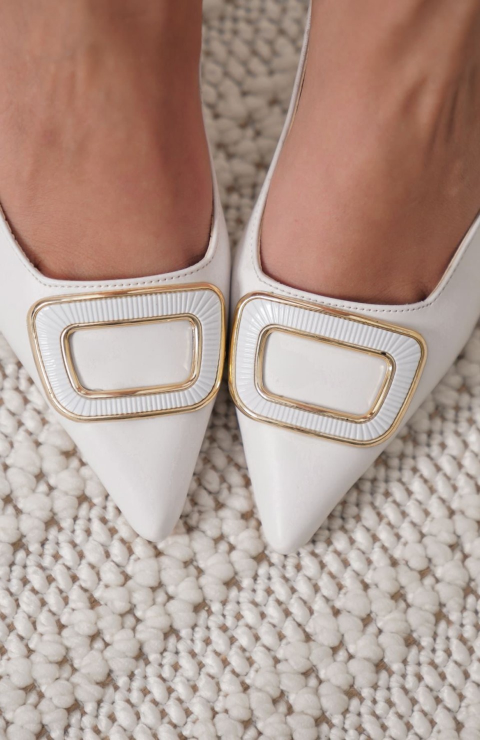 Kadın Beyaz Topuklu Ayakkabı TR12MS07B Somersan Giyim | Kadın, Erkek ve Çocuk Moda