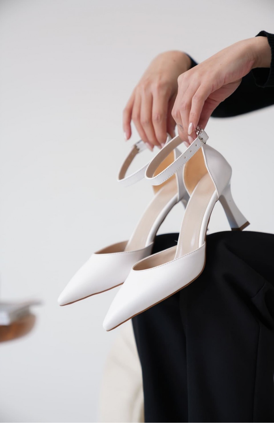 Kadın Beyaz Topuklu Ayakkabı TR12MS01B Somersan Giyim | Kadın, Erkek ve Çocuk Moda