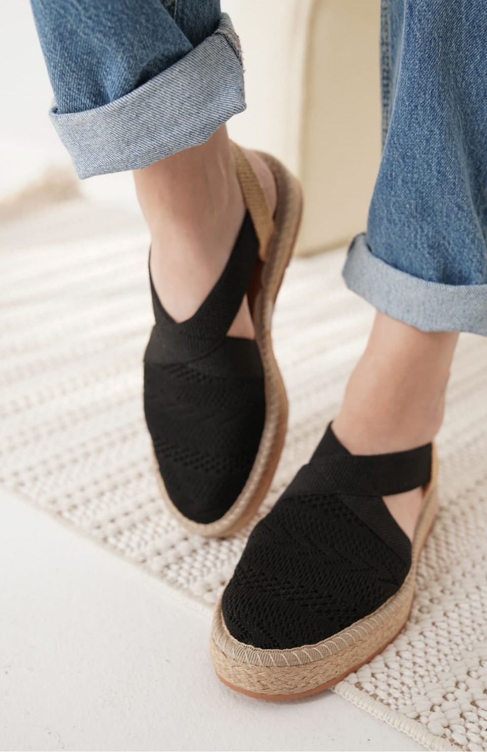 Kadın Siyah Espadril Ayakkabı TR19MY01A Somersan Giyim | Kadın, Erkek ve Çocuk Moda