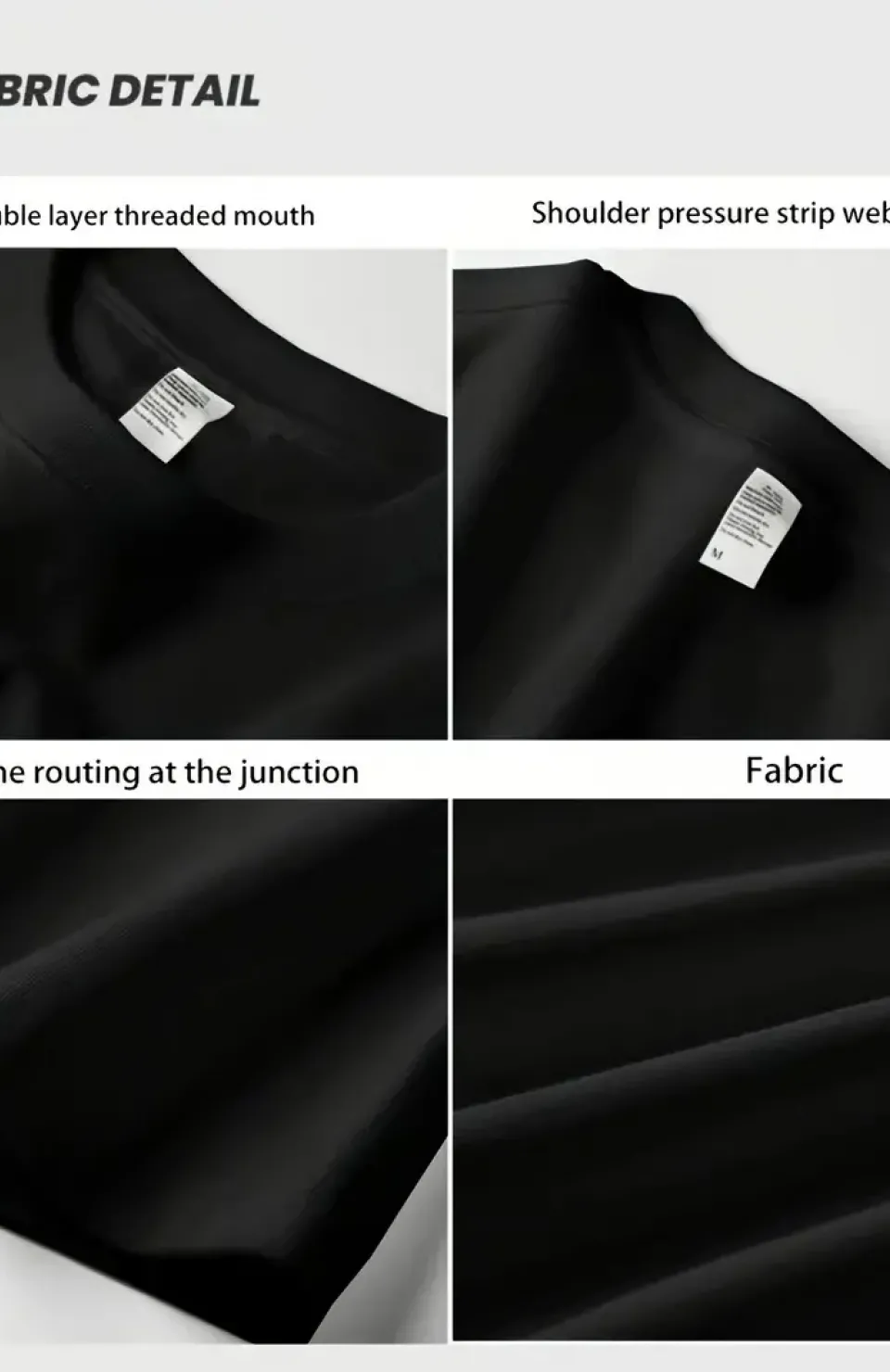 AICG Ön Arka Baskılı Bisiklet Yaka Kadın Oversize Bisiklet Yaka T-shirt - Siyah