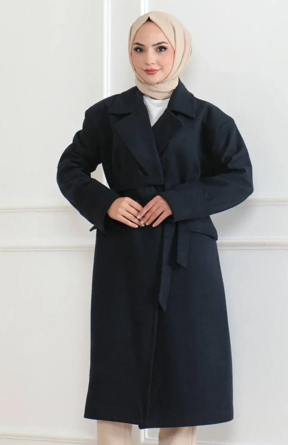 Kadın Düğmeli İçi Astarlı Kaşmir Kaşe Kaban - Laci Somersan Giyim | Kadın, Erkek ve Çocuk Moda