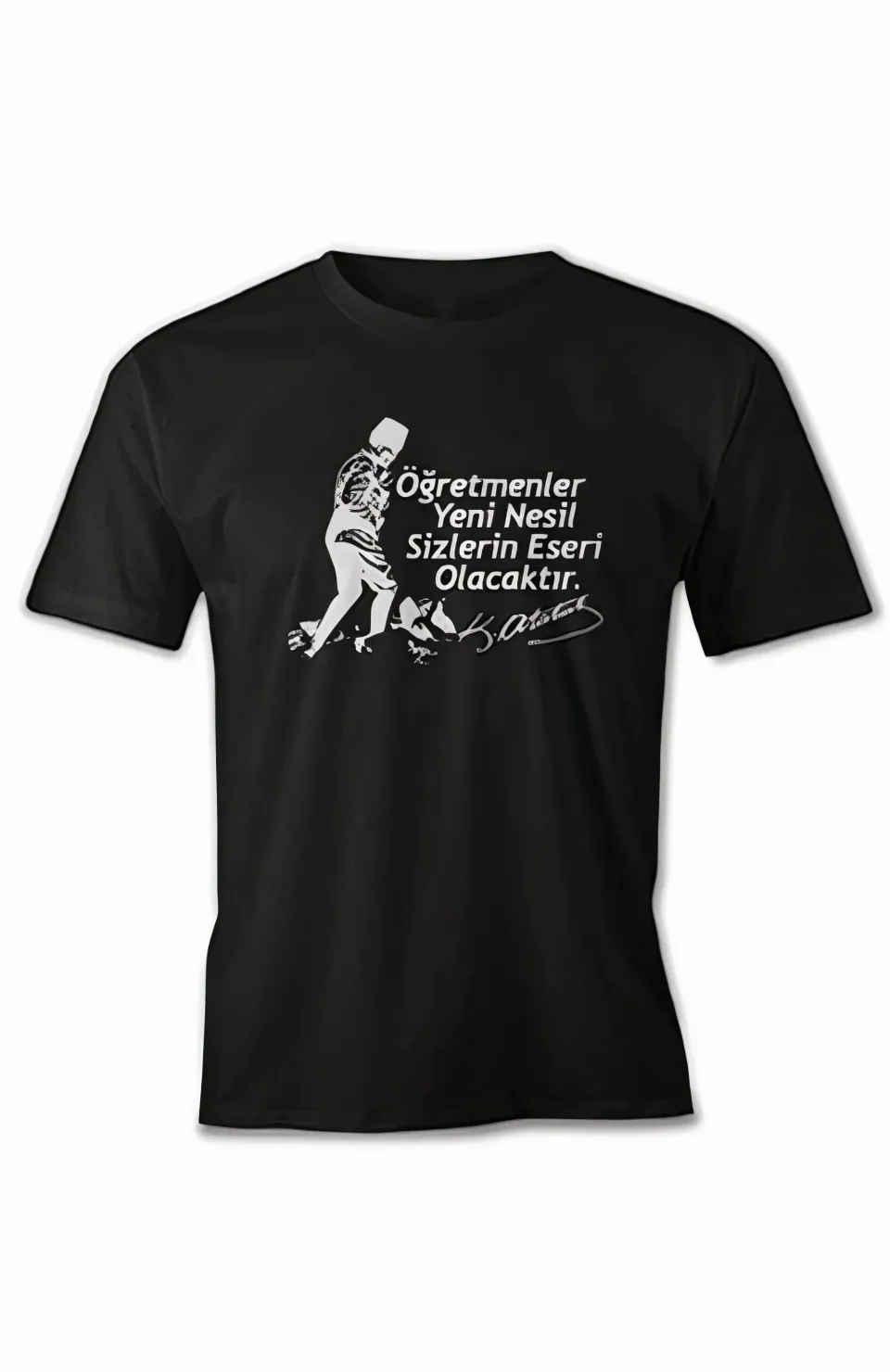 24 Kasım Öğretmenler Baskılı T-shirt - Siyah Somersan Giyim | Kadın, Erkek ve Çocuk Moda