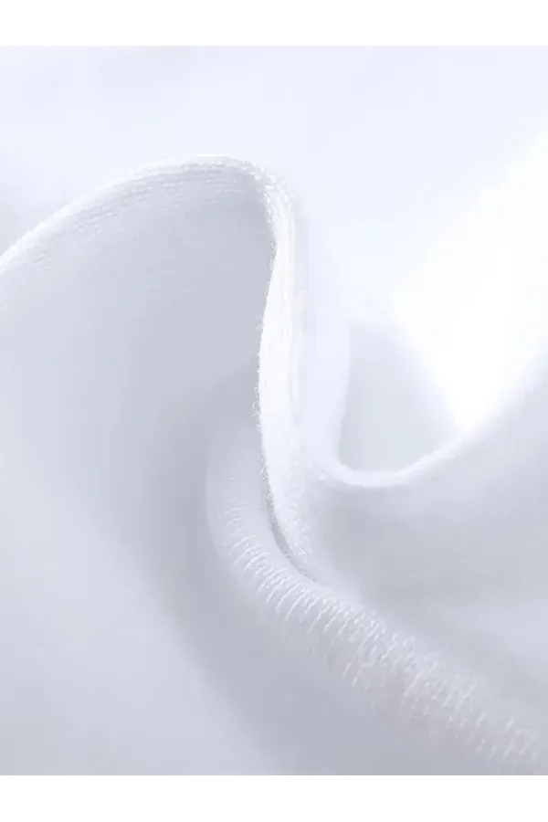 Baskı Erkek Oversive Tişört, Grafik Tişört Erkek Yazlık Outdoor Kıyafetleri, Sporda ve Günlük Giyime Uygun - Beyaz