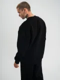 Uzun Kol Bisiklet Yaka Basic SweatShirt - Siyah