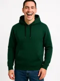 Erkek Üç İplik Kapüşonlu Kanguru Cepli SweatShirt hoodie - Haki