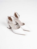 Beyaz Cilt Kadın Topuklu Ayakkabı TR08MS11E Somersan Giyim | Kadın, Erkek ve Çocuk Moda