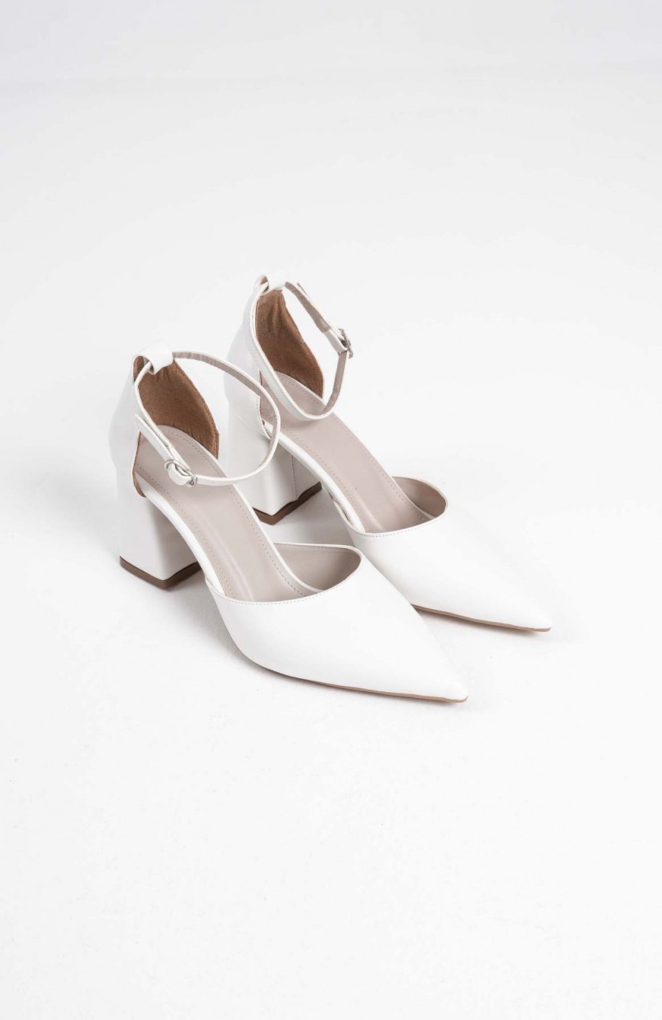 Beyaz Cilt Kadın Topuklu Ayakkabı TR08MS11E Somersan Giyim | Kadın, Erkek ve Çocuk Moda