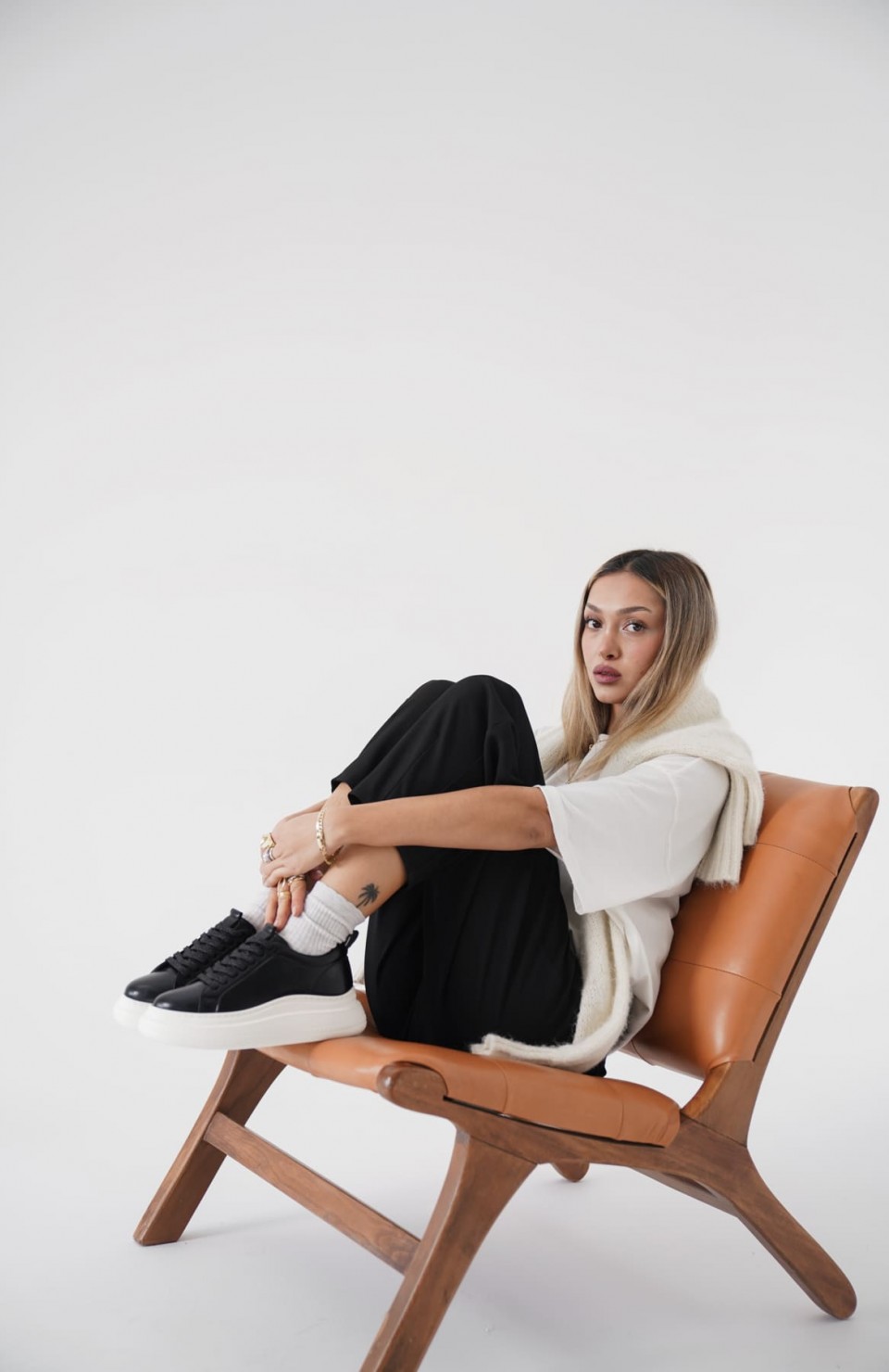 Kadın Siyah Sneaker TR01MS05A Somersan Giyim | Kadın, Erkek ve Çocuk Moda