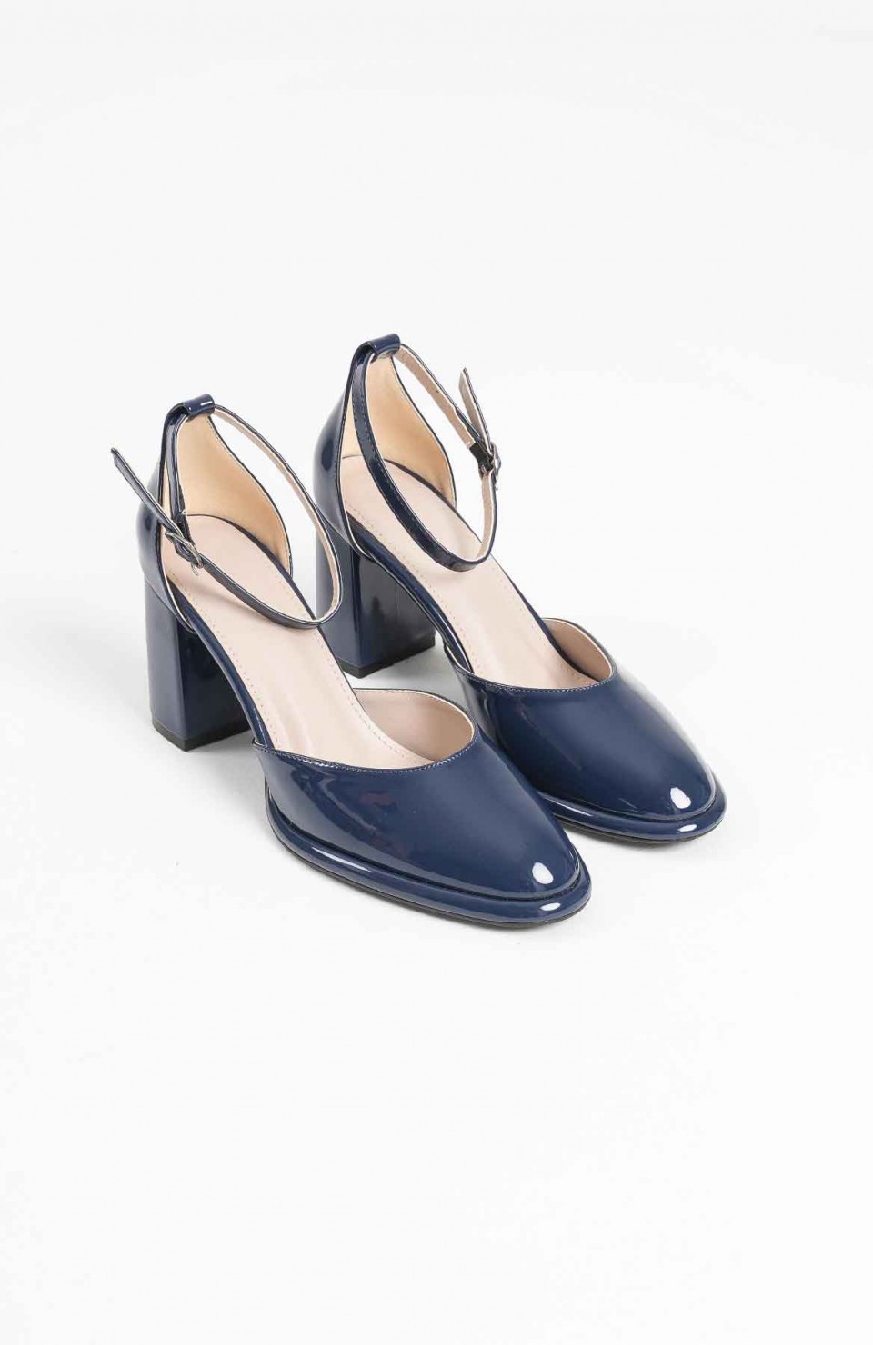 Lacivert Rugan Kadın Topuklu Ayakkabı TR18MS04C Somersan Giyim | Kadın, Erkek ve Çocuk Moda