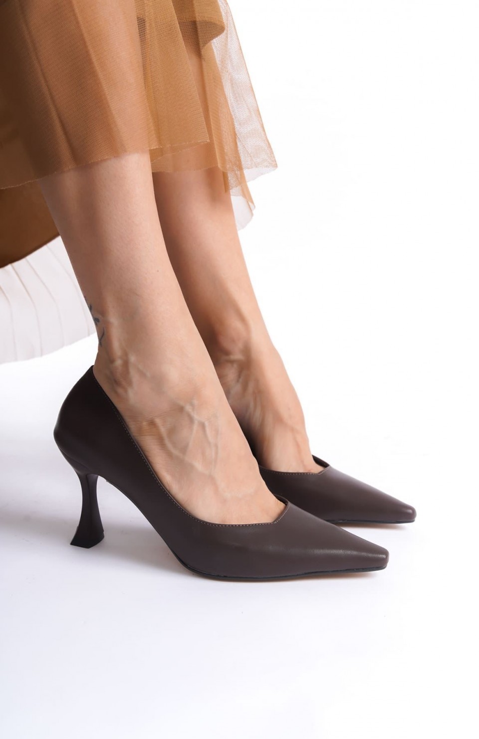 Kadın Mat Acı Kahve Stiletto TR08MS27L Somersan Giyim | Kadın, Erkek ve Çocuk Moda