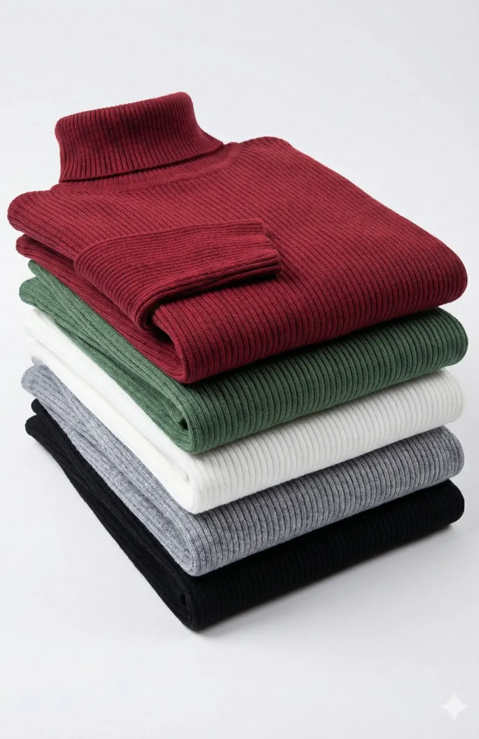 5li Siyah, Beyaz, Bordo, Gri, Haki Unisex Kaşkorse Boğazlı Full Likralı Fitilli Body Kazak Somersan Giyim | Kadın, Erkek ve Çocuk Moda