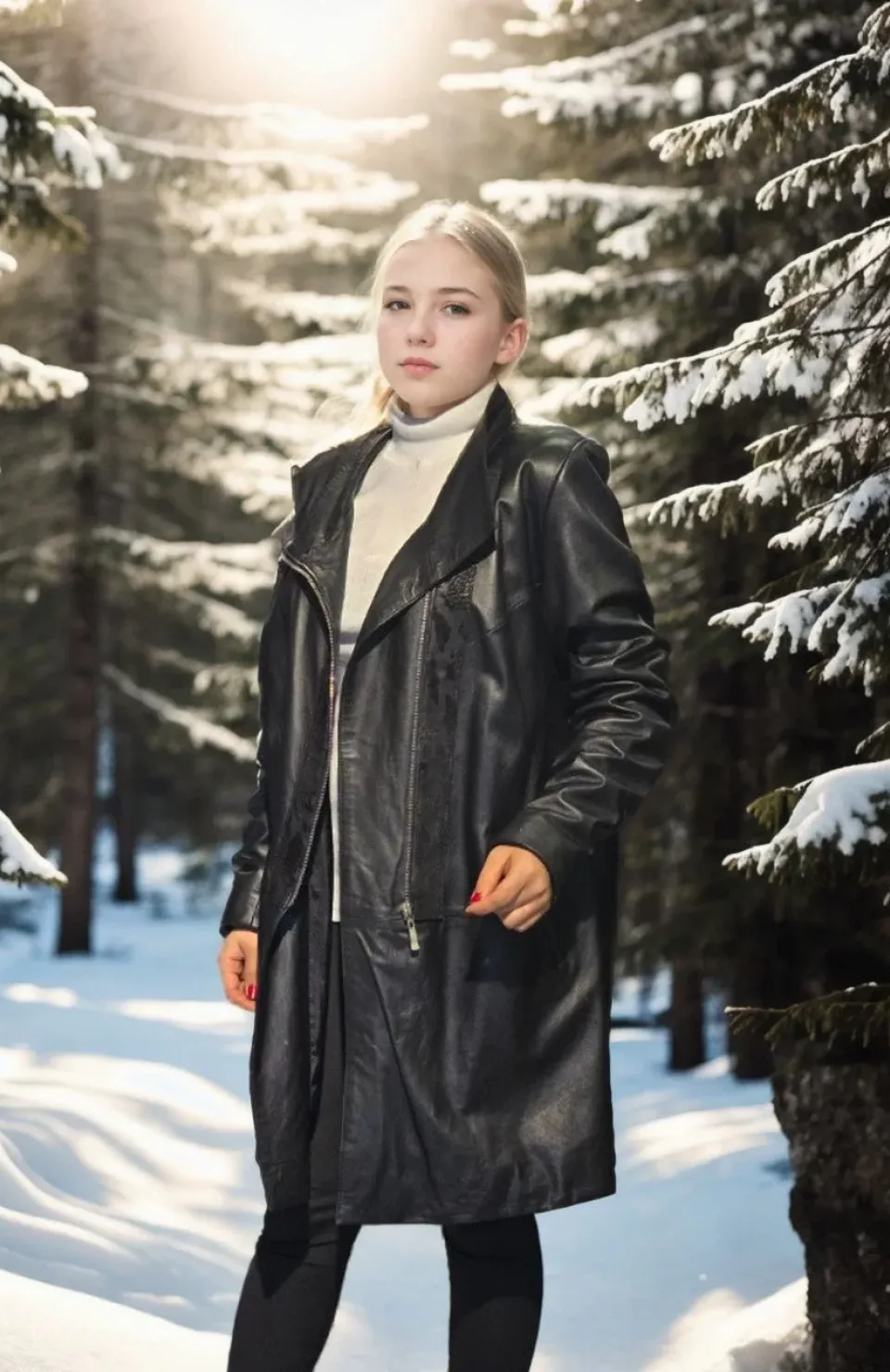 Kadın Uzun Kollu Hakiki Deri Ceket - Siyah Somersan Giyim | Kadın, Erkek ve Çocuk Moda