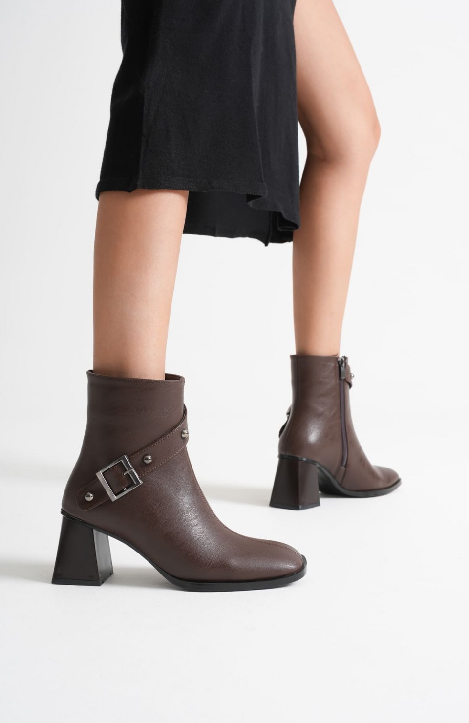 Kadın Acı Kahve Topuklu Bot TR08MK25C Somersan Giyim | Kadın, Erkek ve Çocuk Moda