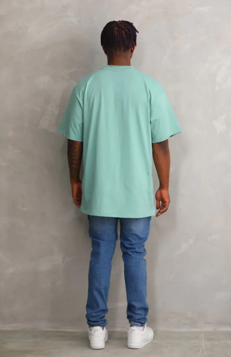 Unisex Baskılı Oversize T-Shirt - Mint Yeşili Somersan Giyim | Kadın, Erkek ve Çocuk Moda