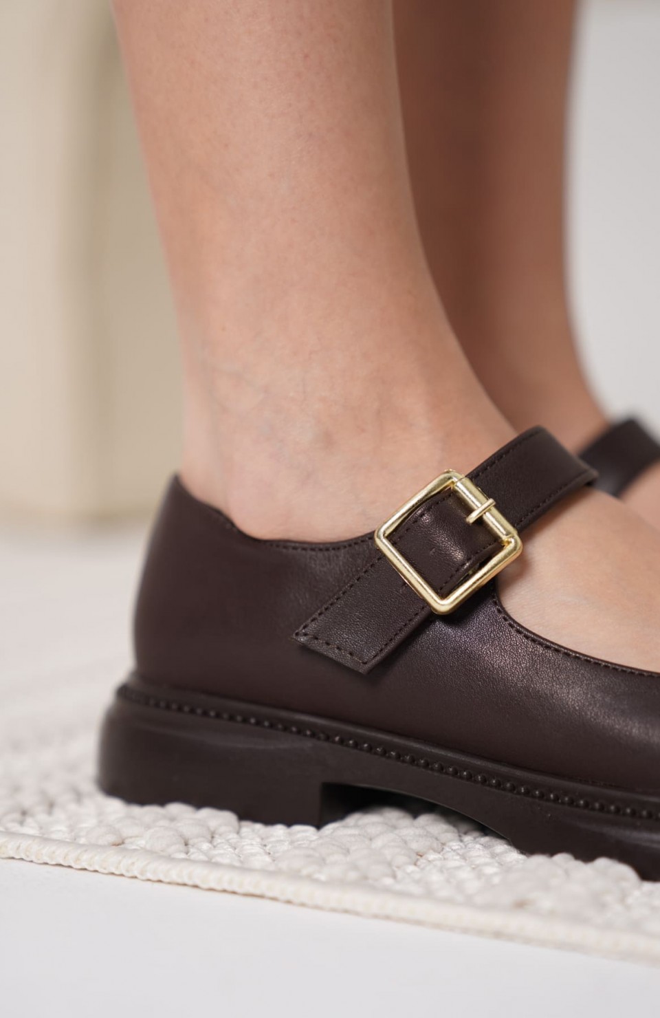 Acı Kahve Gunluk Mary Jane Ayakkabı TR09MS01F Somersan Giyim | Kadın, Erkek ve Çocuk Moda