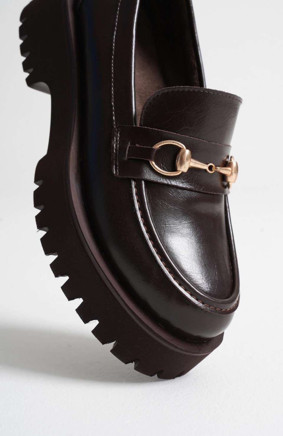 Toka Detaylı Acı Kahve Günlük Loafer Ayakkabı TR10MS04B Somersan Giyim | Kadın, Erkek ve Çocuk Moda