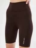 Biker Sporcu Şort - Kahve