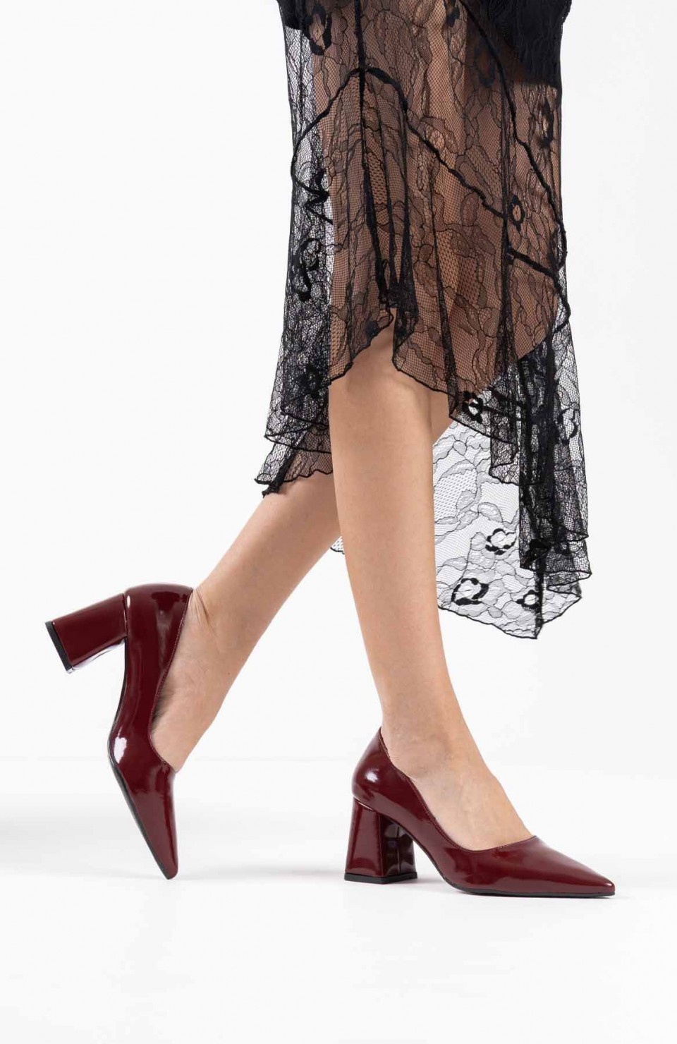 Bordo Rugan Kadın Topuklu Ayakkabı TR08MS16G Somersan Giyim | Kadın, Erkek ve Çocuk Moda