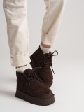 Kadın Kürklü Acı Kahve Kışlık Kalın Tabanlı Bot TR04MK03D Somersan Giyim | Kadın, Erkek ve Çocuk Moda