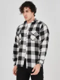 Erkek Oduncu Gömlek – Uzun Kollu, Şardonlu Kumaş, Kareli Desen, Regular Fit, Manşetli, Çift Cepli, Rahat Günlük Bahar & Kış Stil - Siyah Somersan Giyim | Kadın, Erkek ve Çocuk Moda
