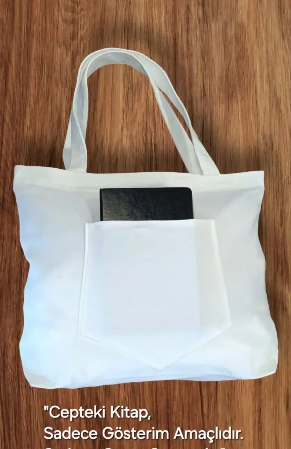 Unisex Piknik ve Deniz Cepli Fermuarlı Çanta - Beyaz