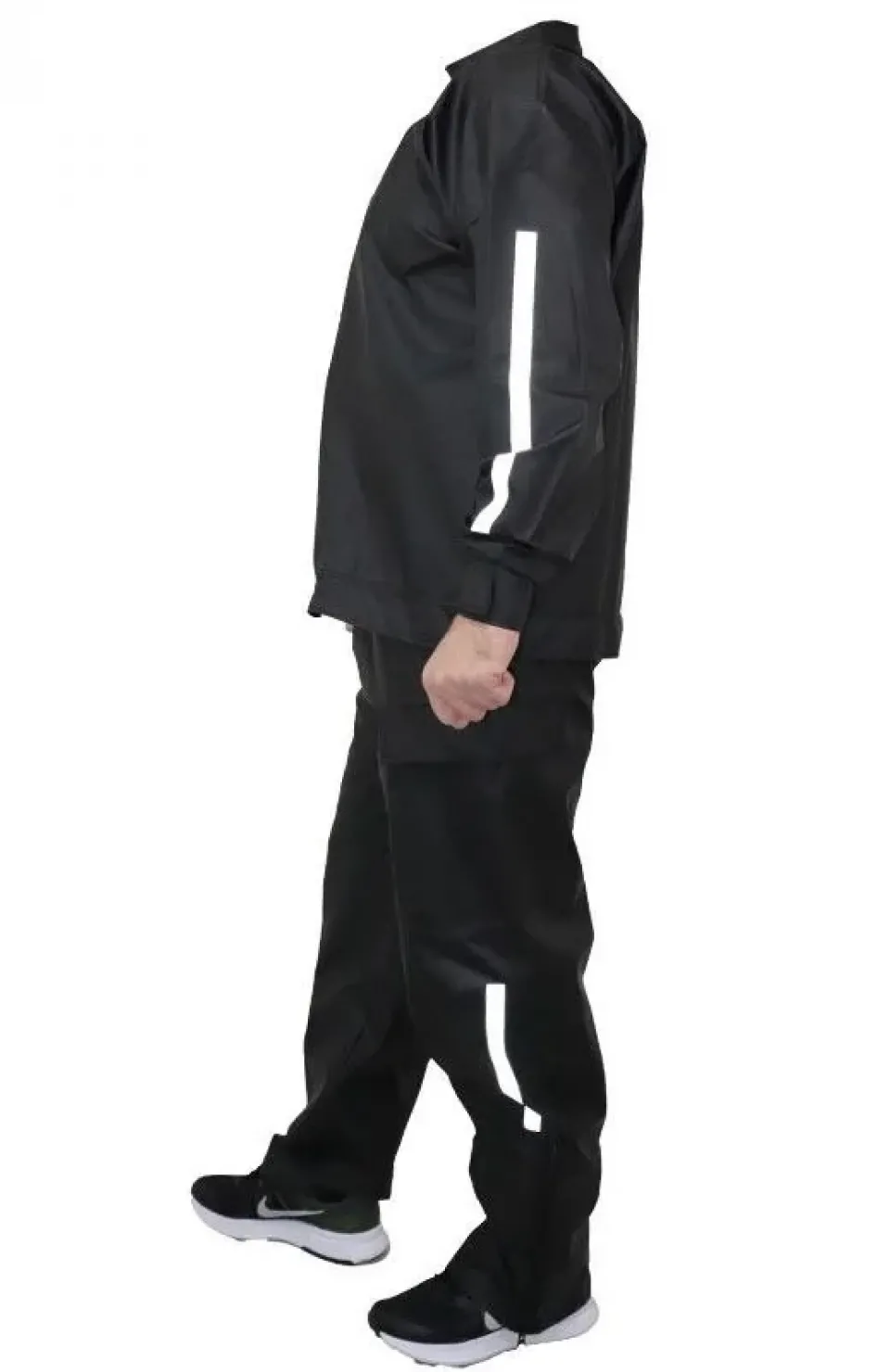 Yağmurluk Takım (Bahçıvan Tipi Askılı Pantolon ve Mont) - Siyah