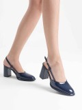 Lacivert Rugan Kadın Topuklu Ayakkabı TR18MS18C Somersan Giyim | Kadın, Erkek ve Çocuk Moda