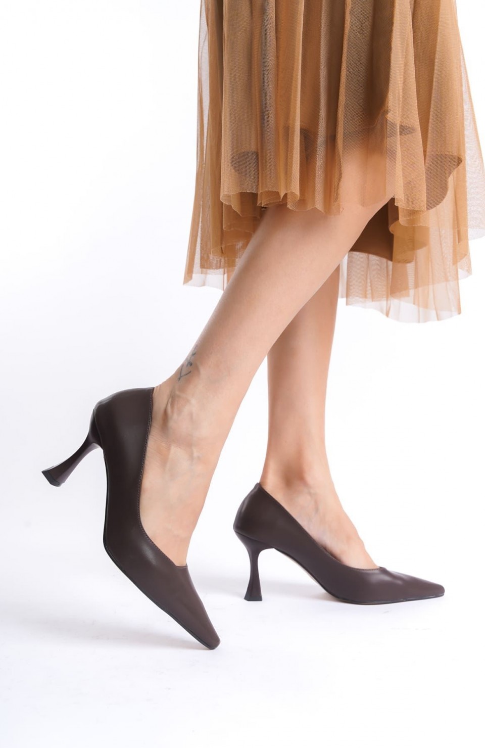 Kadın Mat Acı Kahve Stiletto TR08MS27L Somersan Giyim | Kadın, Erkek ve Çocuk Moda