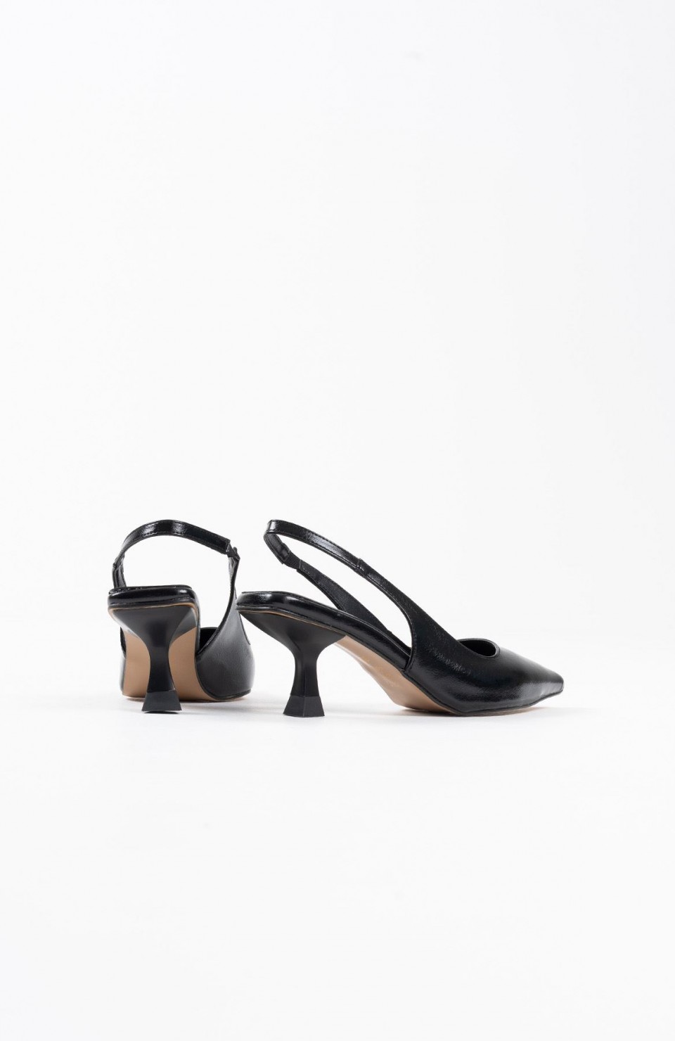 Kadın Siyah Kırışık Rugan Topuklu Ayakkabı TR08MS08C Somersan Giyim | Kadın, Erkek ve Çocuk Moda