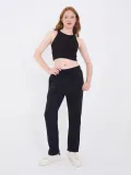 Unisex Üç İplik Basic Eşofman Pantolon - Lacivert