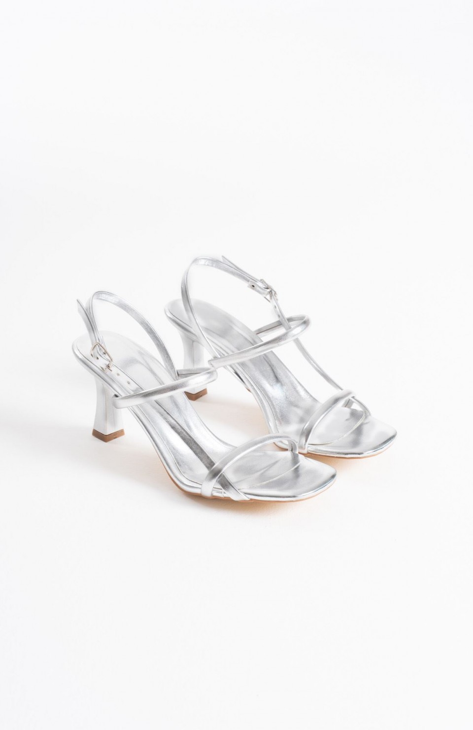 Kadın Gümüş Topuklu Sandalet TR12MY06C Somersan Giyim | Kadın, Erkek ve Çocuk Moda