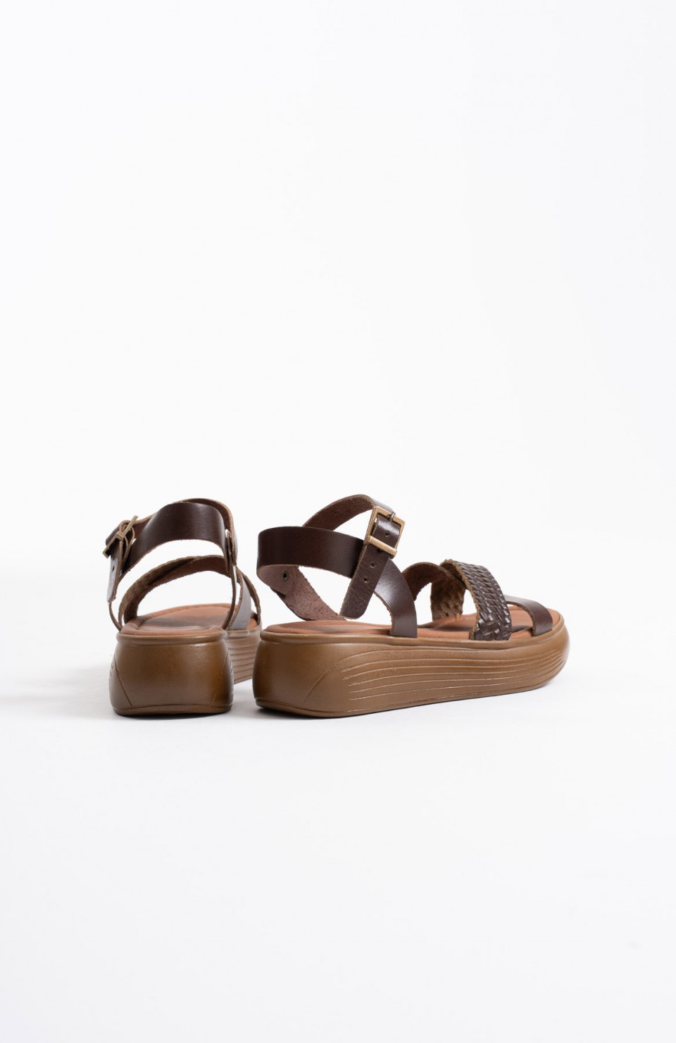 Acı Kahve Hakiki Deri Sandalet TR31MY58K Somersan Giyim | Kadın, Erkek ve Çocuk Moda
