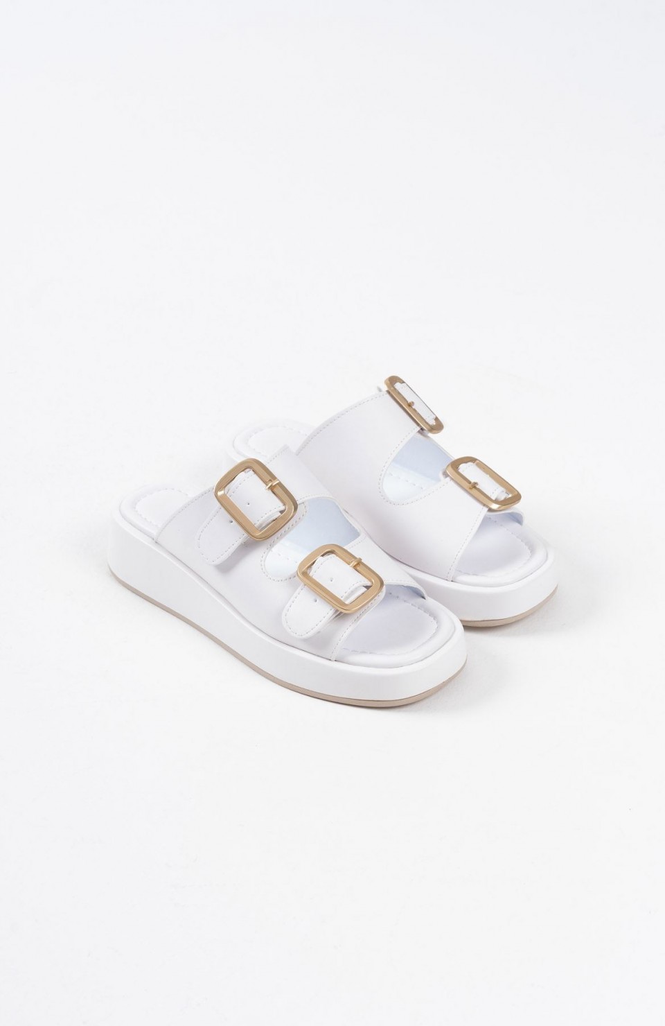 Beyaz Cilt Tokalı Terlik TR17MY01B Somersan Giyim | Kadın, Erkek ve Çocuk Moda