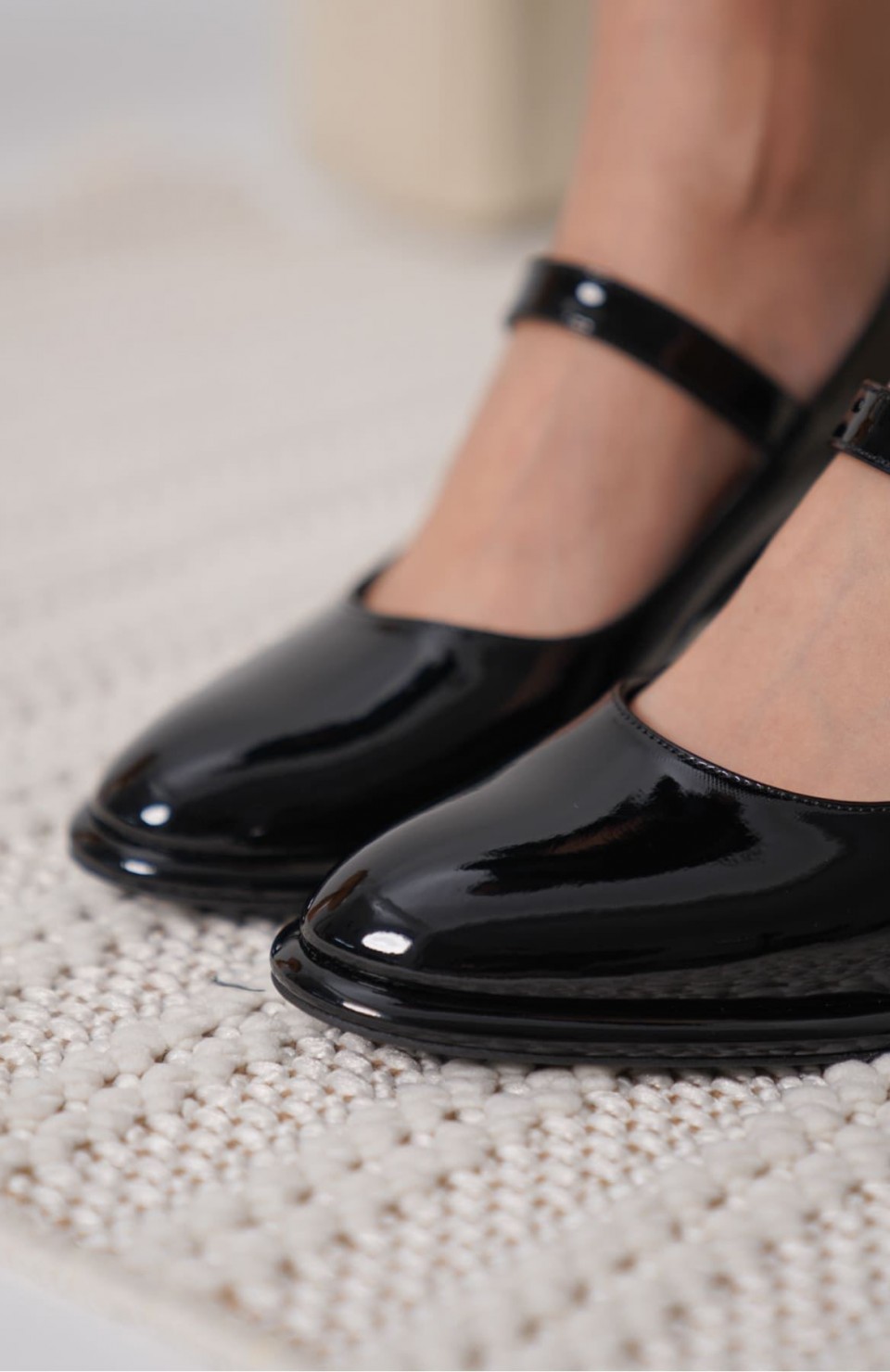 Siyah Rugan Kadın Topuklu Ayakkabı TR18MS08A Somersan Giyim | Kadın, Erkek ve Çocuk Moda