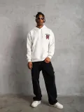 Erkek SCHOOL BOY Baskılı Kapüşonlu Sweat - Beyaz