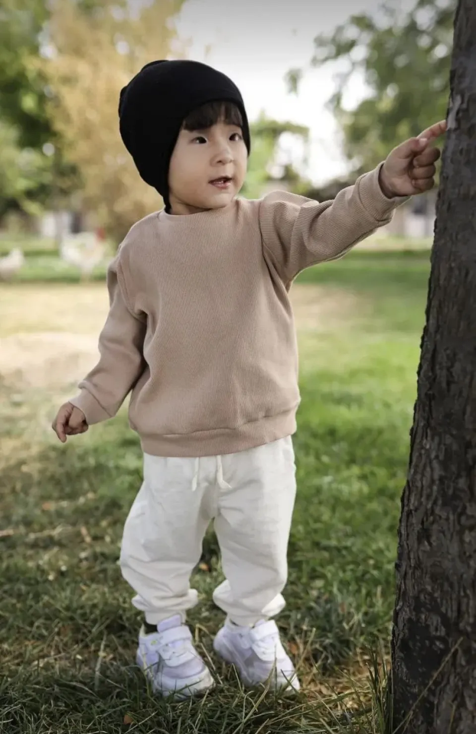 Çocuk Dokuma Triko Bere - Siyah Somersan Giyim | Kadın, Erkek ve Çocuk Moda