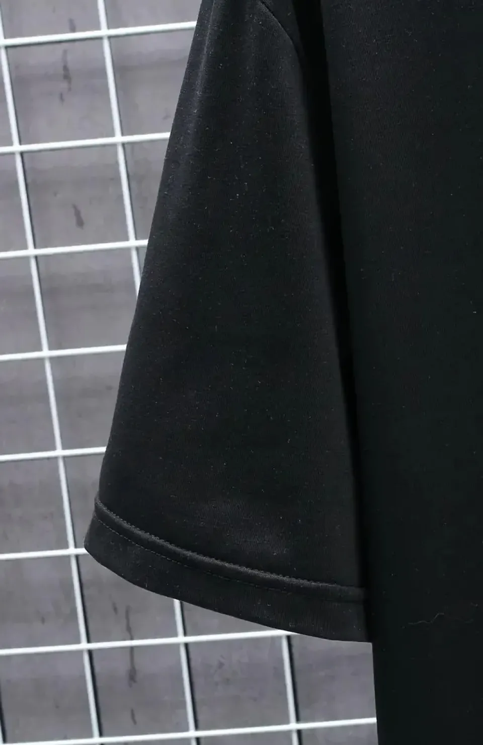 20/1 Penye Compack FUTRE Baskılı Oversize Kısa Kol Bisiklet Yaka T-shirt - Siyah