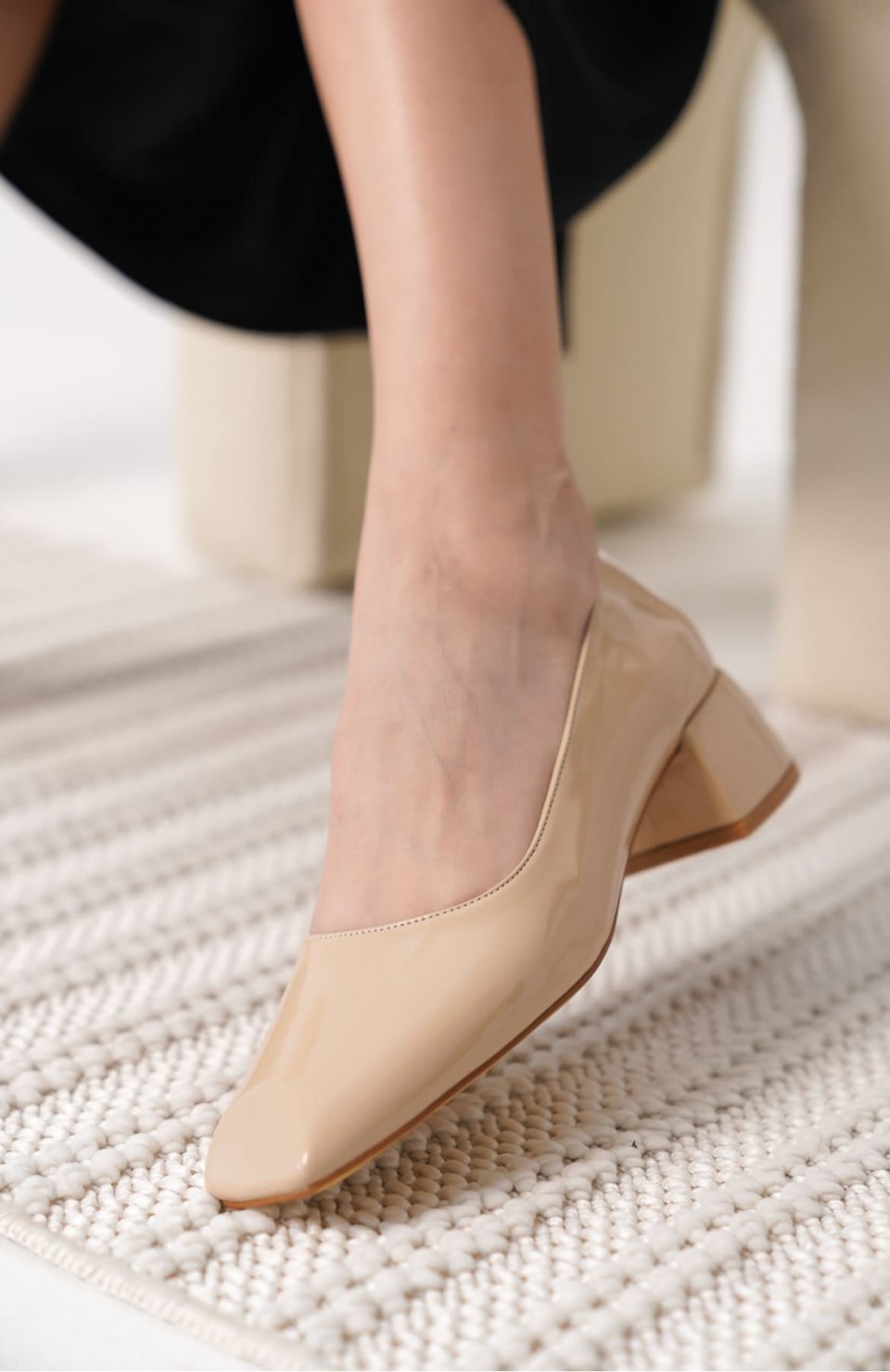 Nude Rugan Kadın Topuklu Ayakkabı TR18MS14B Somersan Giyim | Kadın, Erkek ve Çocuk Moda