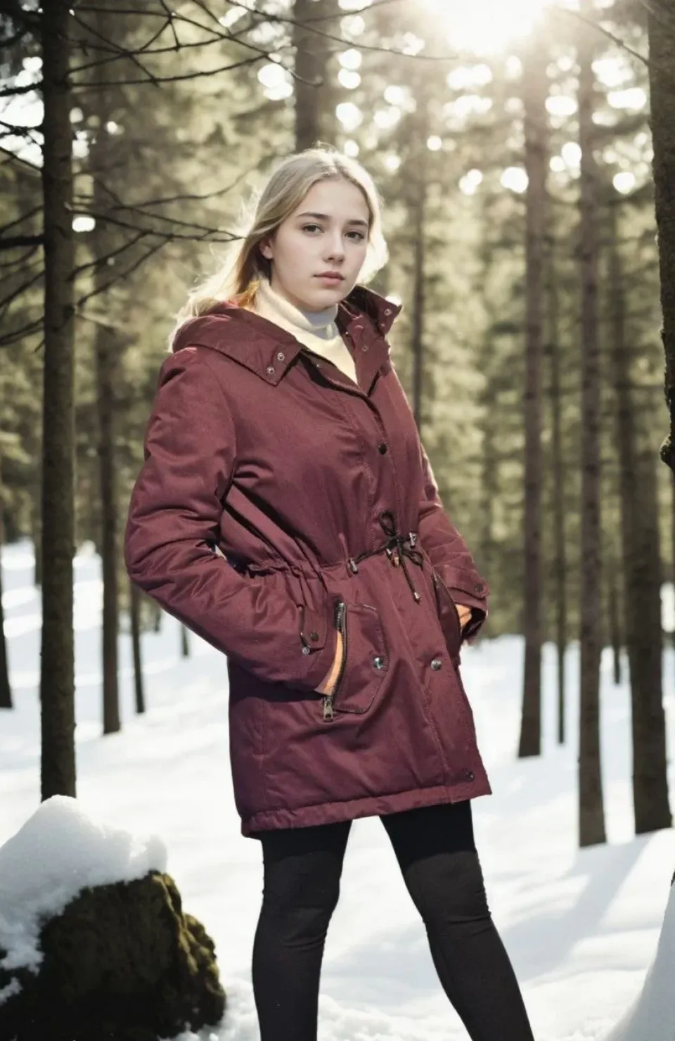 Kadın Uzun Kollu Hakiki Deri Ceket - Bordo Somersan Giyim | Kadın, Erkek ve Çocuk Moda