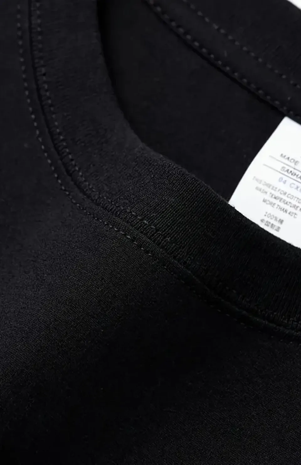 AICG Ön Arka Baskılı Bisiklet Yaka Kadın Oversize Bisiklet Yaka T-shirt - Siyah