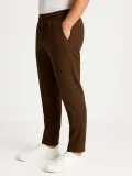 Erkek Keten Pantolon – Cepli, Beli Lastikli ve Bağcıklı, Nefes Alan Rahat Kalıp, Yazlık ve Baharlık Günlük Giyim, Şık & Konforlu Boru Paça Model - Kahverengi